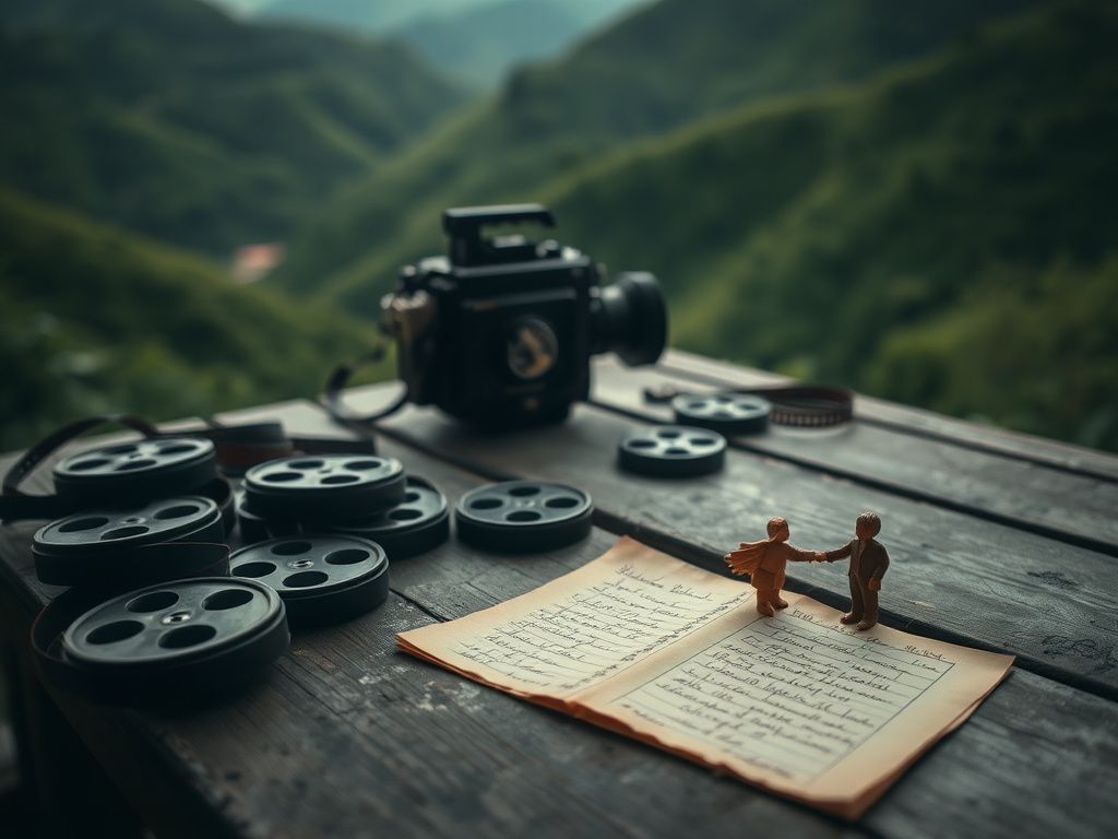 Flick International A vintage film set capturing the emotional essence of betrayal and lost opportunities in cinema.