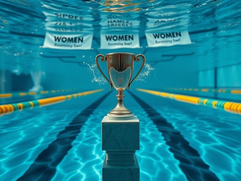 Flick International Dynamic underwater scene in a competitive swimming environment