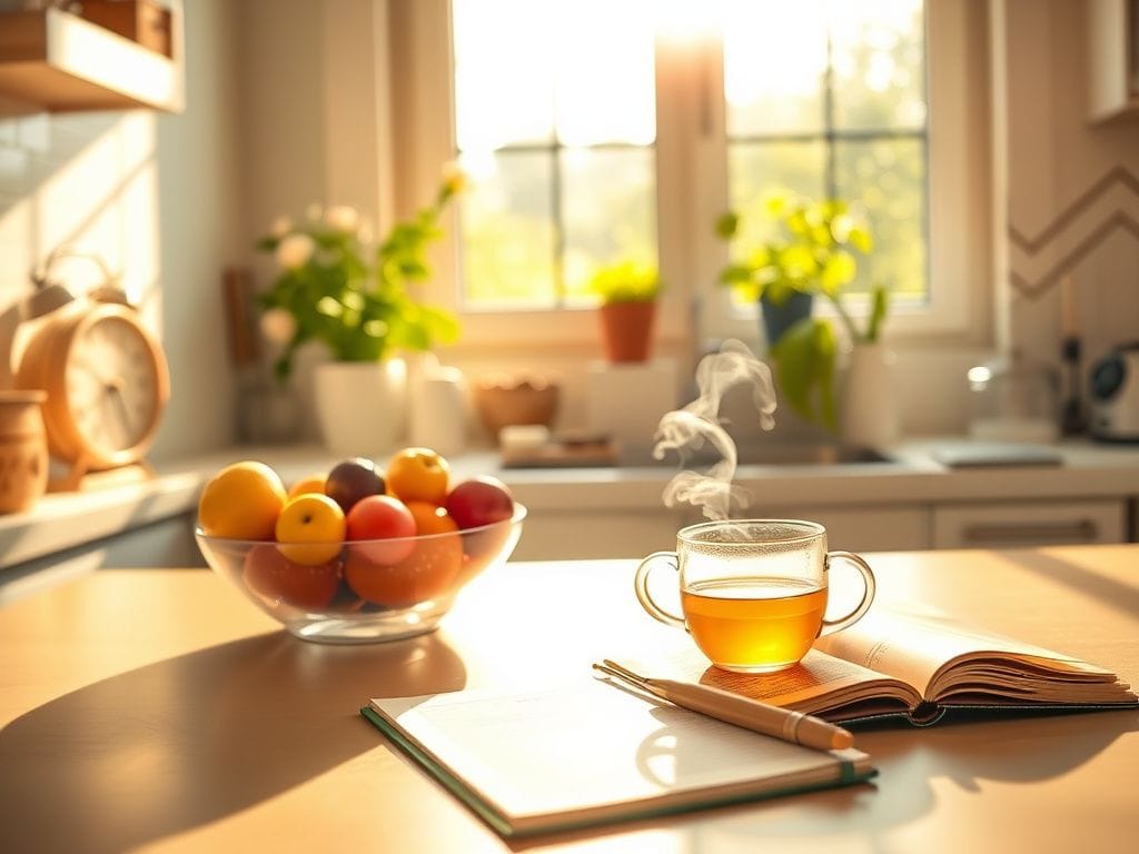 Flick International A cozy kitchen scene with a healthy breakfast spread