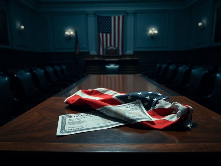 Flick International Empty congressional chamber symbolizing the ongoing government shutdown