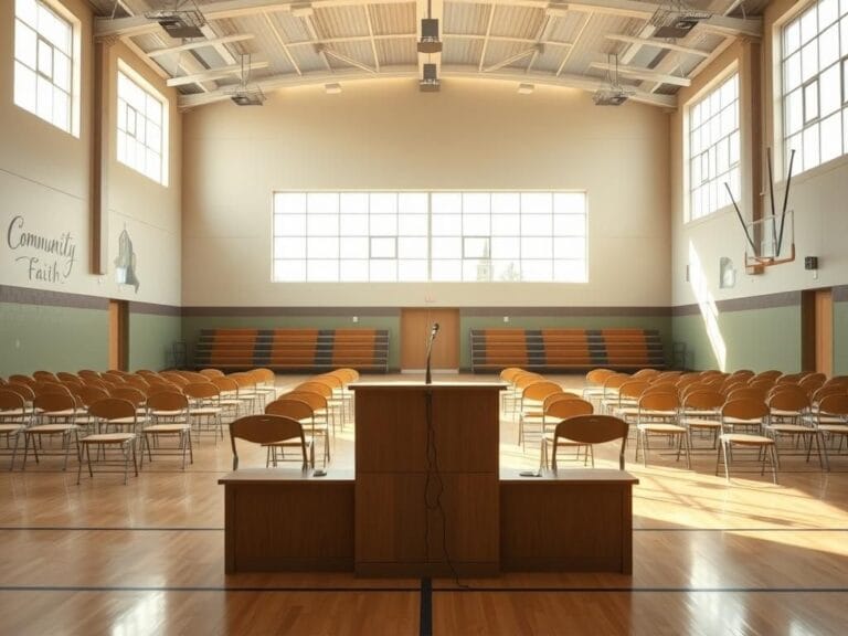 Flick International Serene gymnasium interior with bright sunlight and empty chairs