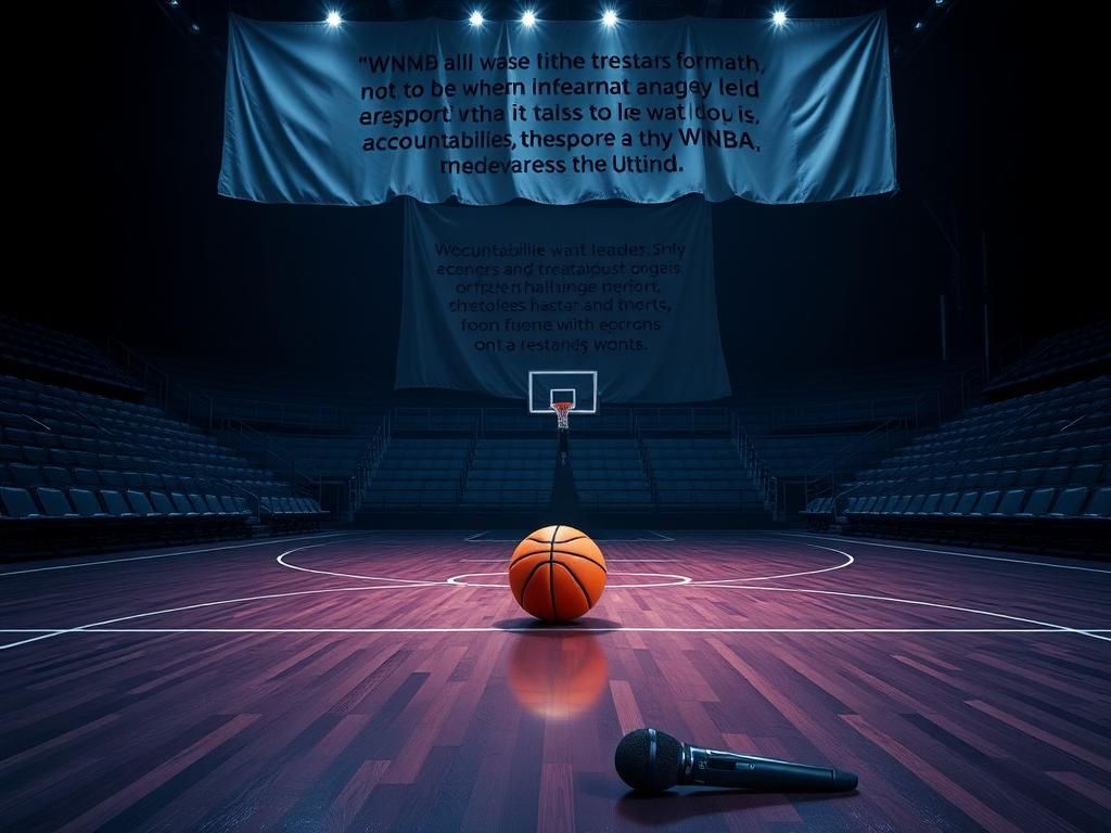 Flick International Dramatic empty basketball court with spotlight on a single basketball
