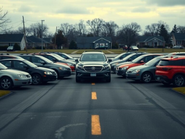 Flick International A tense scene in Broadview, Illinois, showing 10 cars encircling a federal vehicle during a confrontation.