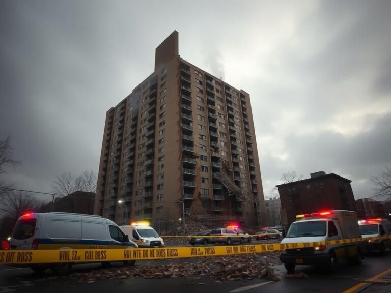 Flick International Partial collapse of a high-rise apartment building in the Bronx, NYC