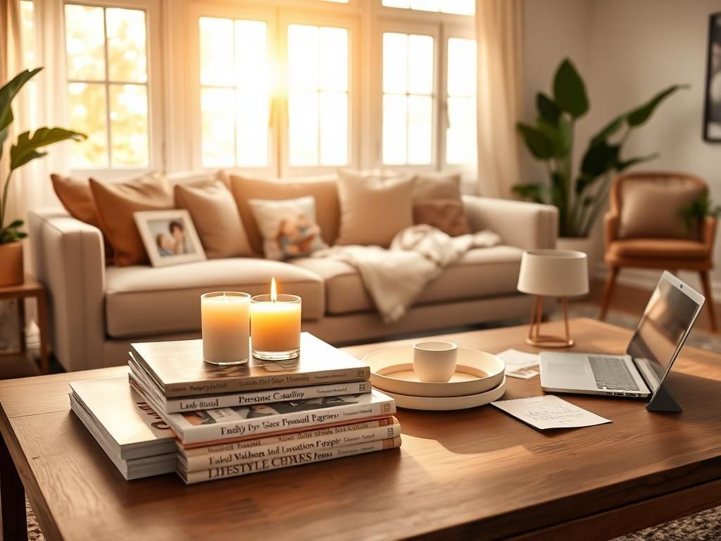 Flick International Cozy living room with natural light and stylish decor