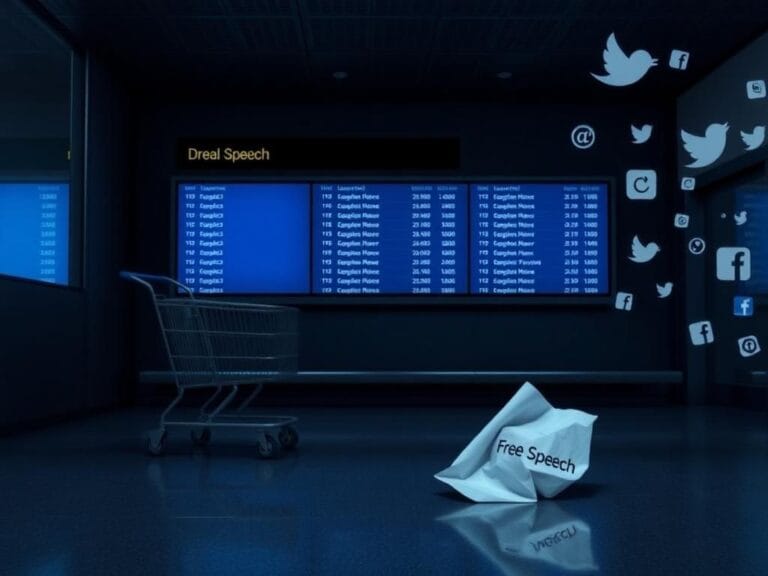 Flick International Dark and moody scene of an empty airport departure area reflecting the aftermath of a controversial event