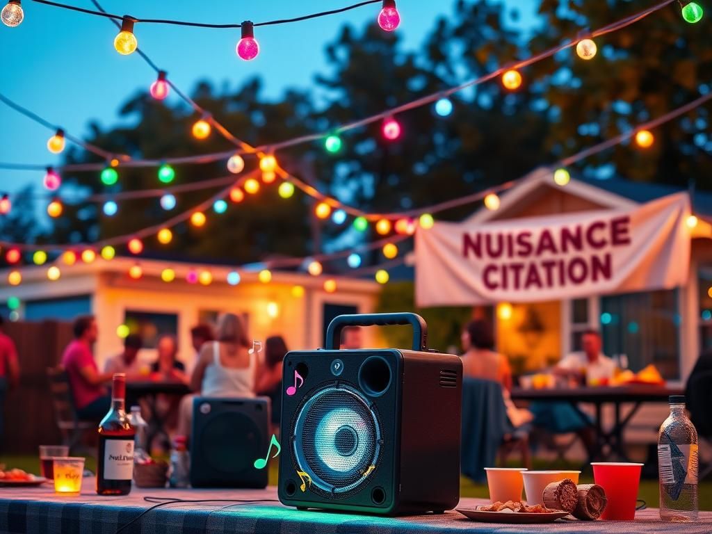 Flick International Tulsa police officer dancing at a lively outdoor party scene
