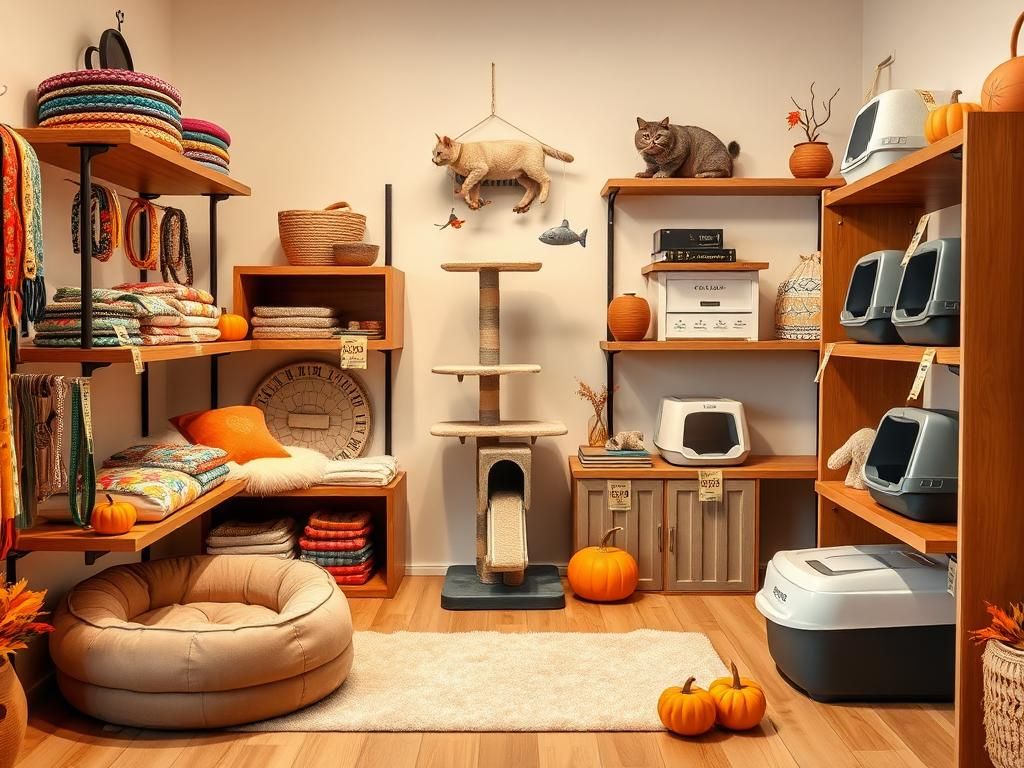 Flick International Cozy indoor scene featuring pet essentials on sale during October Prime Day.