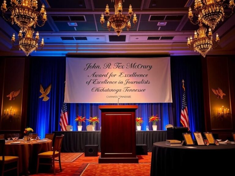 Flick International Elegant gala setting at the 2025 Patriot Award Gala in Chattanooga, Tennessee