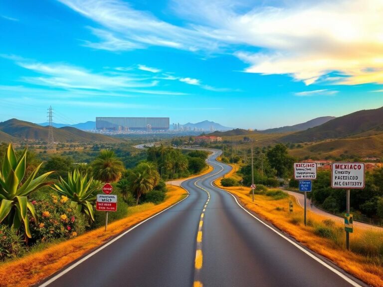 Flick International A vibrant depiction of the Cuban-led caravan's journey through lush green landscapes towards Mexico City