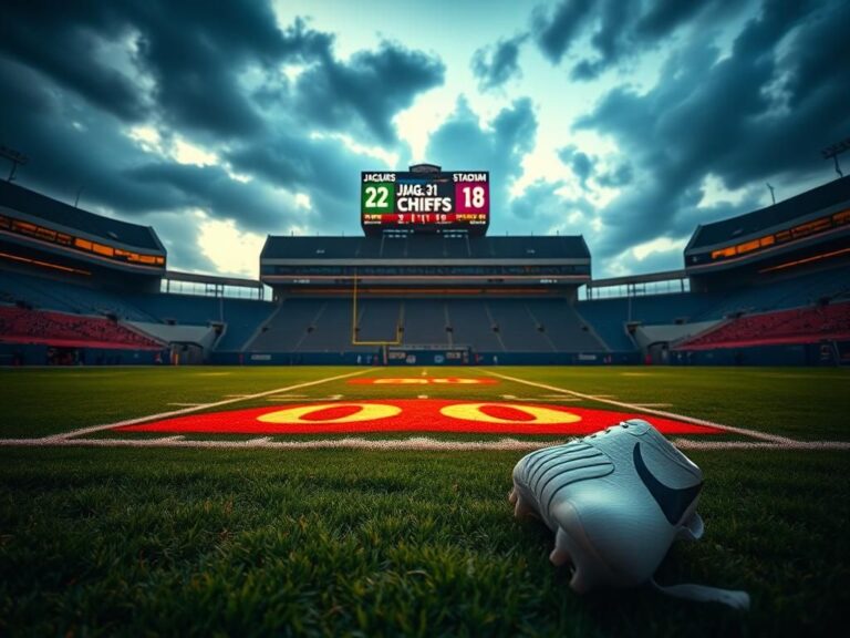 Flick International Abandoned white cleat on sideline of EverBank Stadium during Jaguars vs. Chiefs game