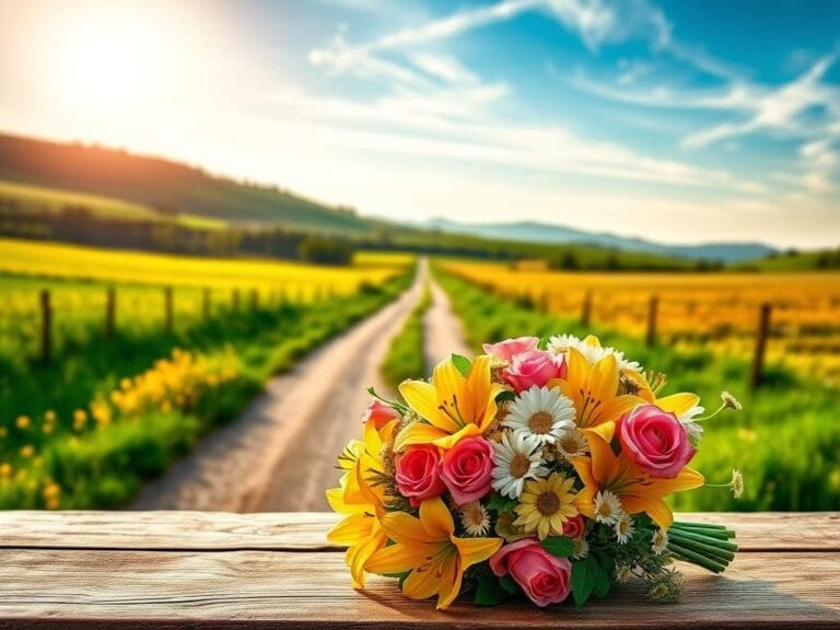 Flick International A rustic road bordered by green fields and wildflowers, symbolizing hope and healing.