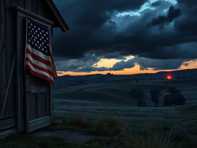 Flick International A weathered wooden door ajar in a rural landscape symbolizing scrutiny