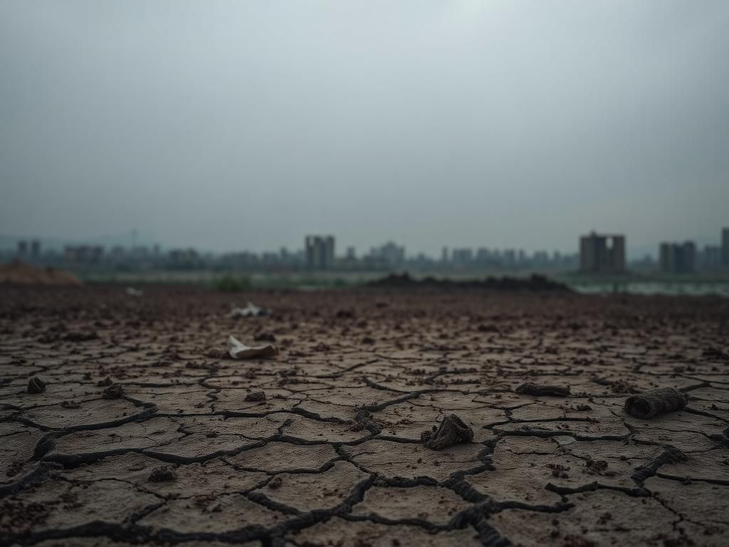 Flick International A barren landscape symbolizing despair and starvation in conflict areas