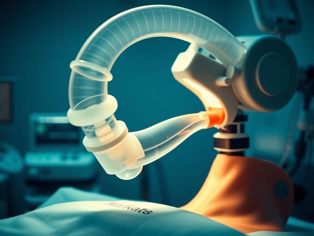 Flick International Close-up of a soft robotic intubation system designed for emergency procedures