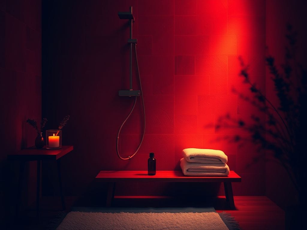 Flick International Serene bathroom scene with dim lighting for dark showering