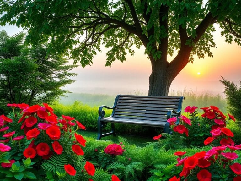 Flick International Heart-shaped garden representing health and wellness