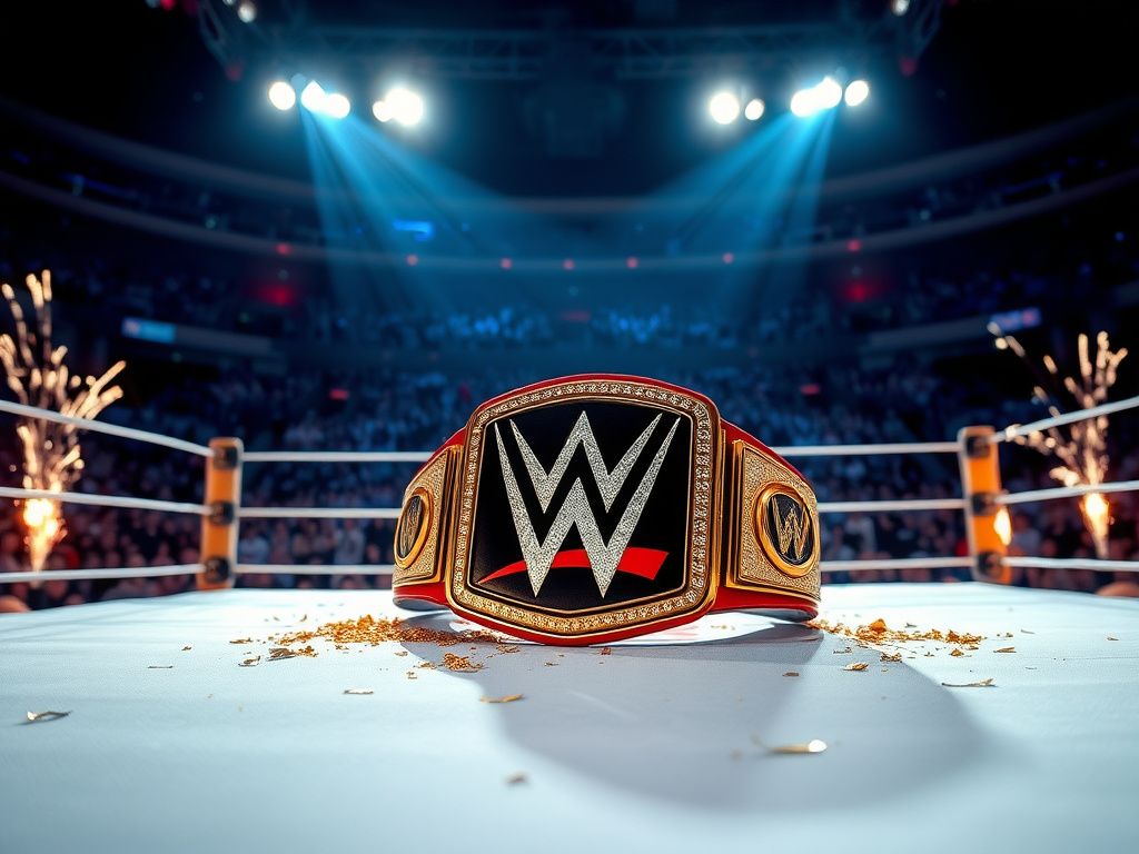 Flick International John Cena celebrating victory in the wrestling ring