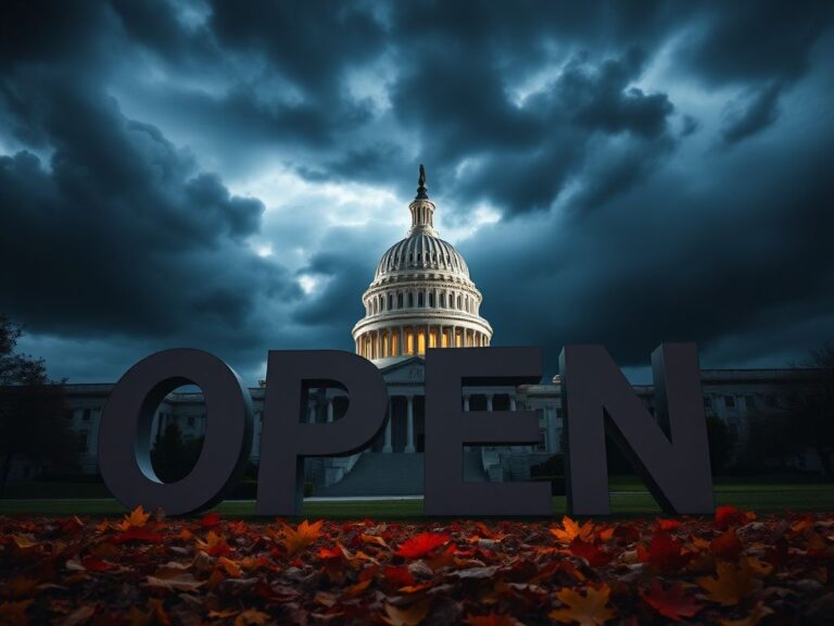 Flick International Dramatic scene of the U.S. Capitol building under a stormy sky representing political tension.