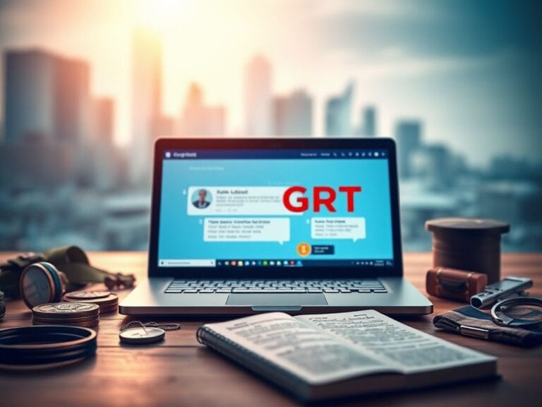 Flick International A veteran transitioning to civilian life with an open laptop showing ChatGPT interface surrounded by military mementos.