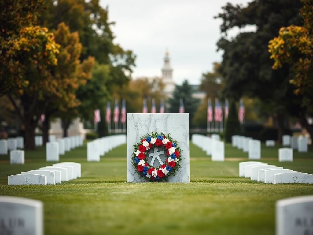 Flick International Wreath placed at the Tomb of the Unknown Soldier on Veterans Day, symbolizing honor and remembrance