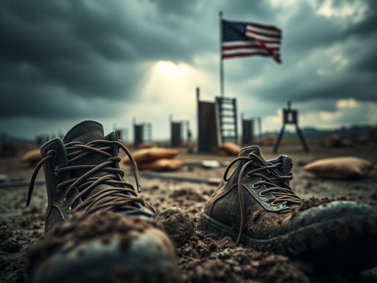 Flick International Intense Marine Corps training scene with muddy combat boots and obstacle course