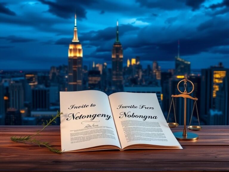 Flick International A dramatic skyline of New York City at dusk with iconic buildings illuminated