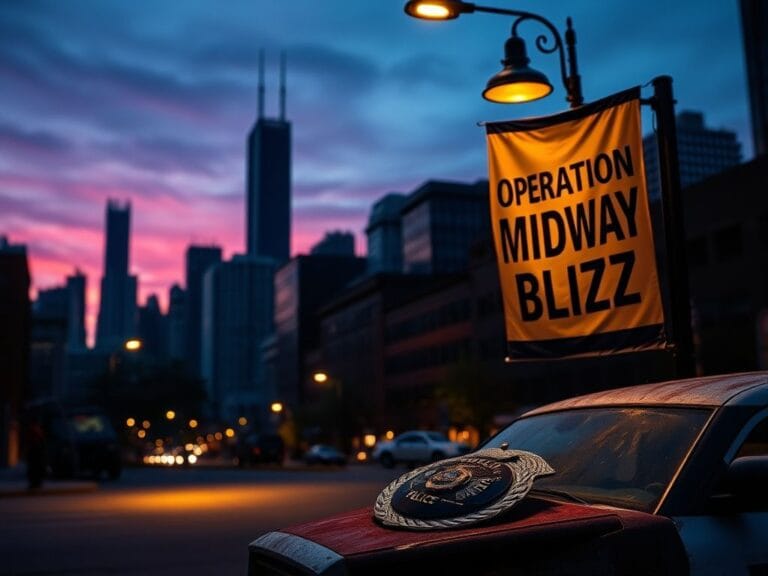 Flick International A dramatic view of the Chicago skyline at twilight with the Willis Tower silhouetted against a deep blue sky