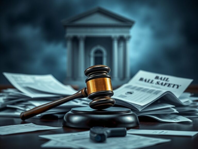 Flick International A judge's gavel resting on a bench surrounded by disorganized legal documents symbolizing a courtroom decision.