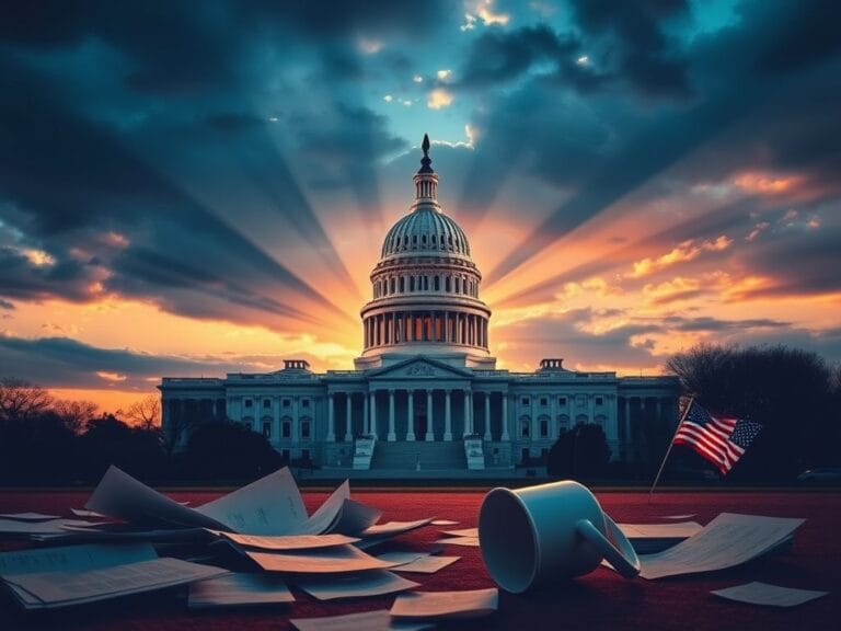 Flick International U.S. Capitol building at sunset symbolizing hope after government shutdown