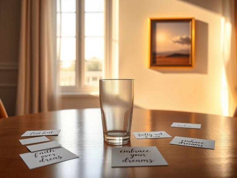 Flick International Empty glass symbolizing sobriety and reflection in a sunlit room