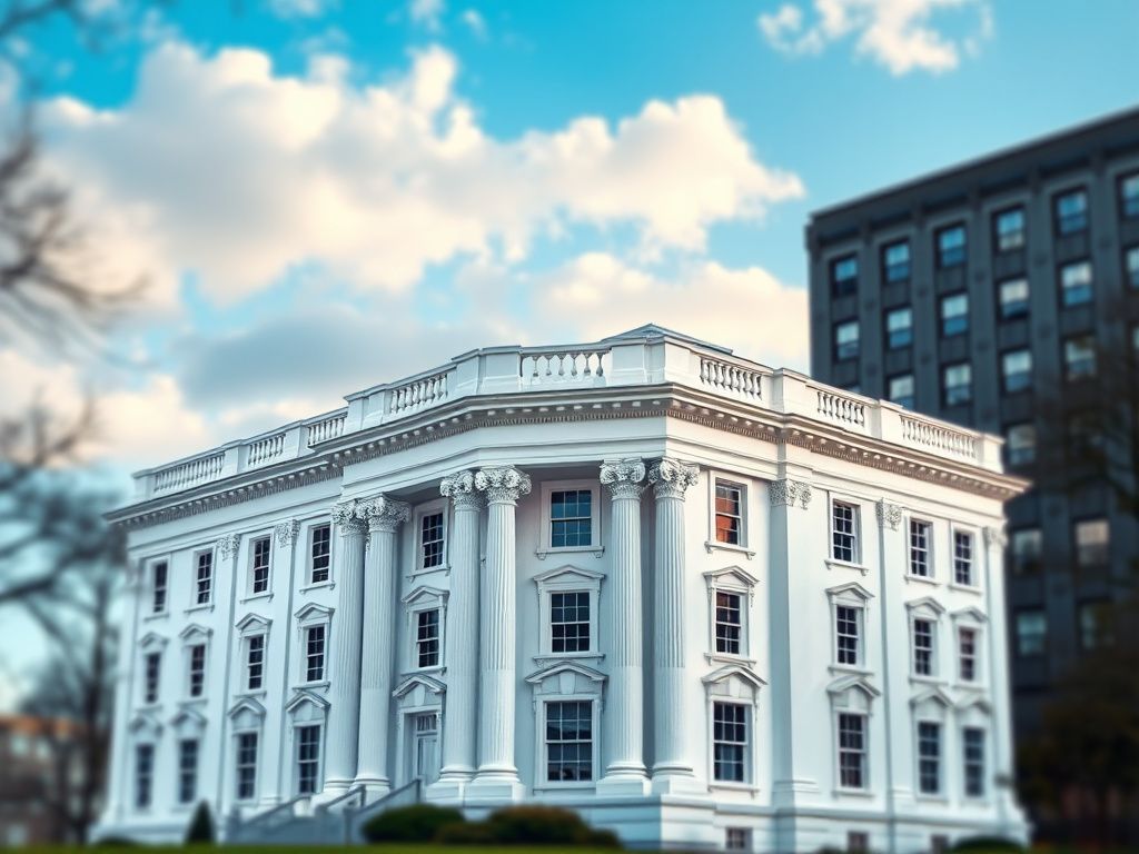 Flick International Dramatic transformation of the Eisenhower Executive Office Building with a fresh white façade
