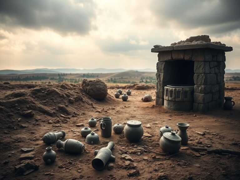 Flick International Unusual ritual objects uncovered from an archaeological site with a 5,000-year-old winepress