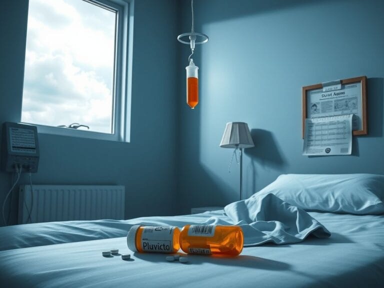 Flick International Hospital room with IV drip symbolizing urgent medical treatment