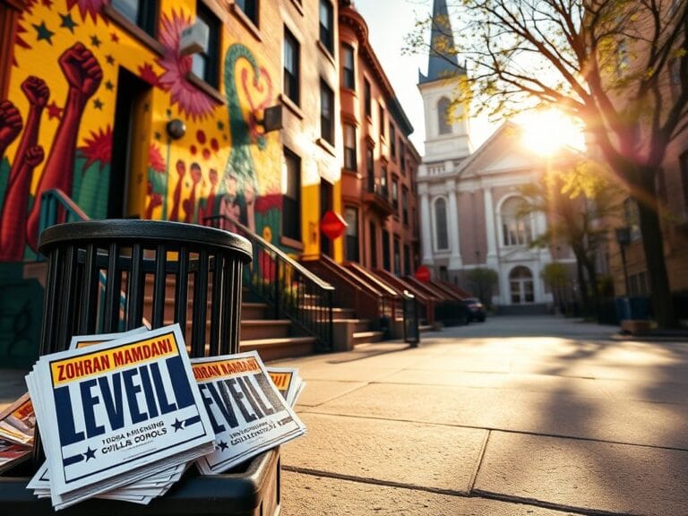 Flick International Colorful mural on a Harlem building representing community activism