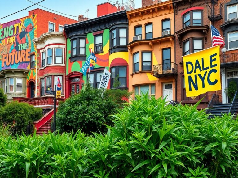 Flick International Vibrant mural in Astoria representing social justice themes and political activism