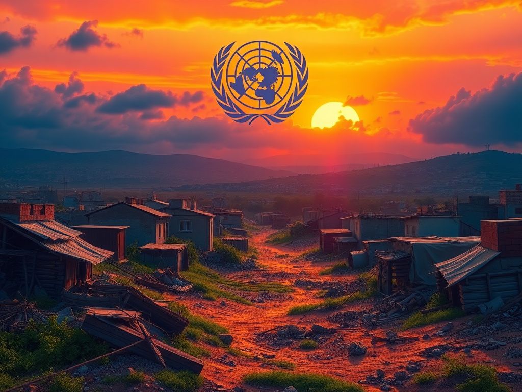 Flick International A vibrant depiction of Gaza's landscape illustrating hope amidst conflict