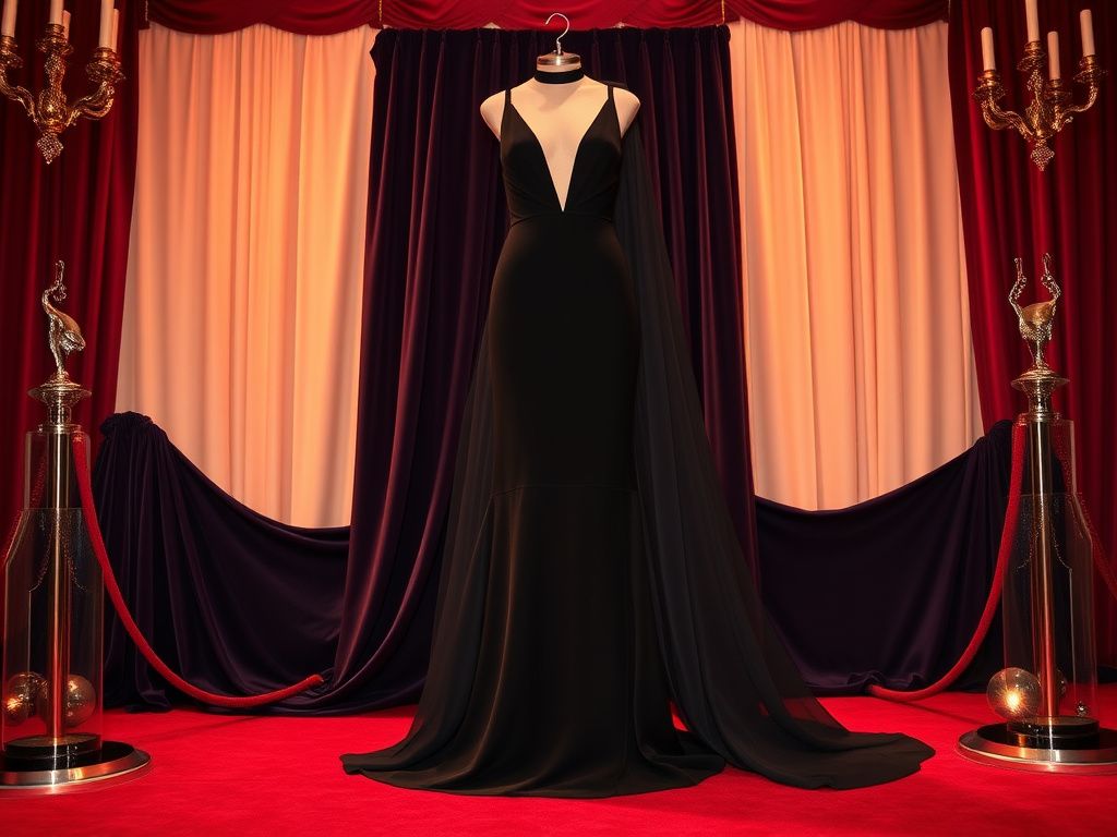 Flick International Hailey Bieber showcasing a sheer black Gucci gown at a Hollywood gala.