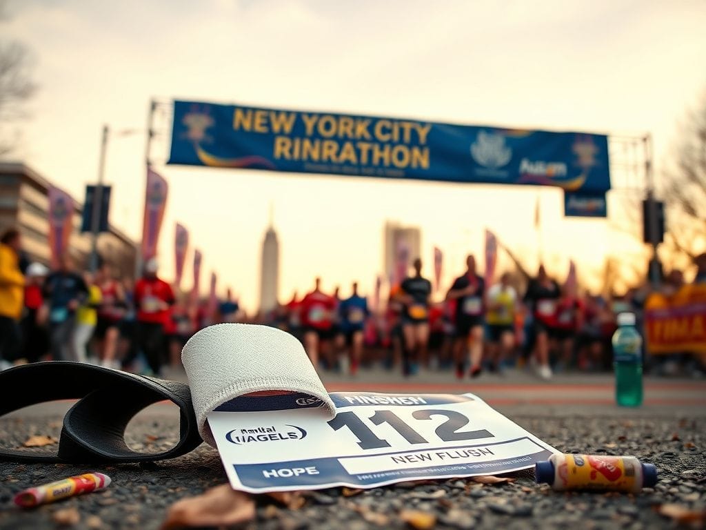 Flick International Bill Clinton at NYC Marathon with bandaged nose
