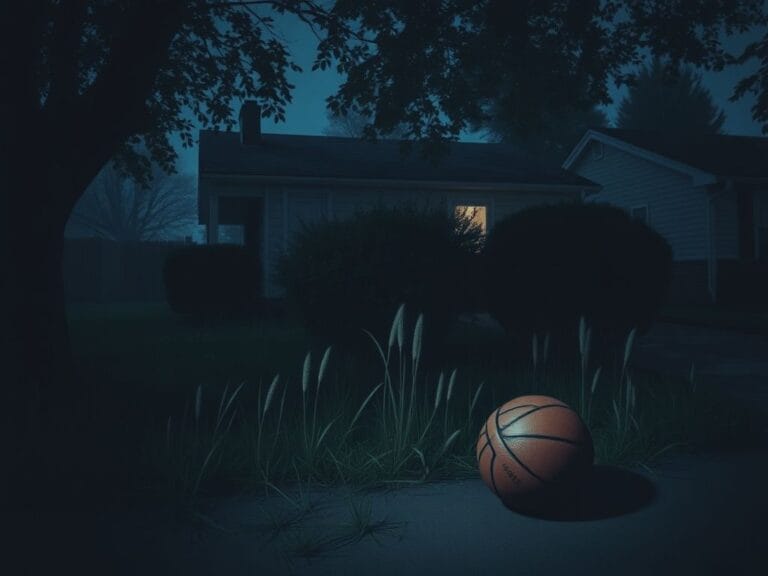 Flick International Abandoned basketball in front of a modest home symbolizing Patrick Beverley's past