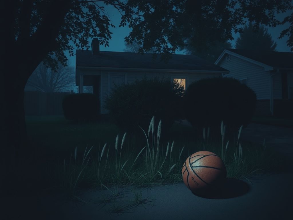 Flick International Abandoned basketball in front of a modest home symbolizing Patrick Beverley's past