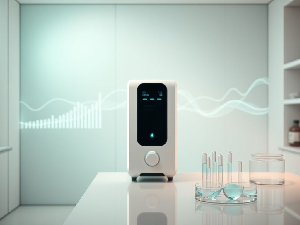 Flick International A modern IVF machine in a serene laboratory setting