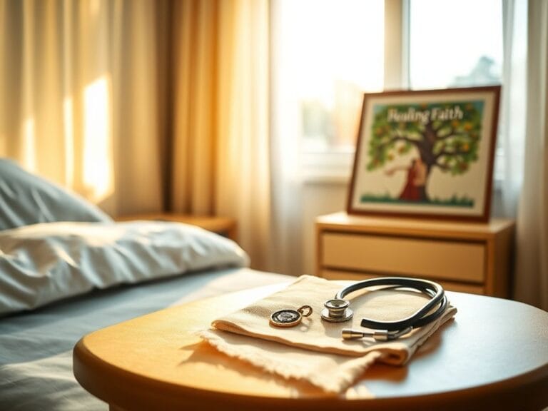 Flick International A serene hospital room symbolizing faith and healing