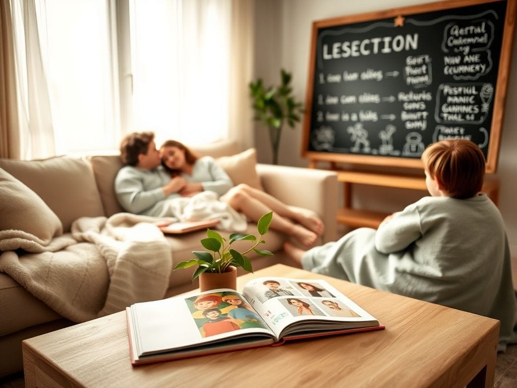 Flick International A warm, cozy family living room setting showcasing nurturing elements.