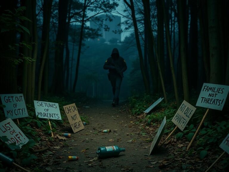 Flick International Protesters surrounded federal immigration agents in a wooded area of Charlotte, North Carolina.