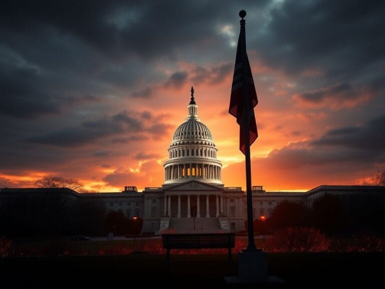 Flick International U.S. Capitol building at sunset with 9/11 memorial elements