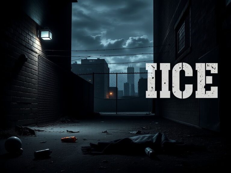 Flick International Ominous alleyway with discarded items, reflecting crime and safety concerns