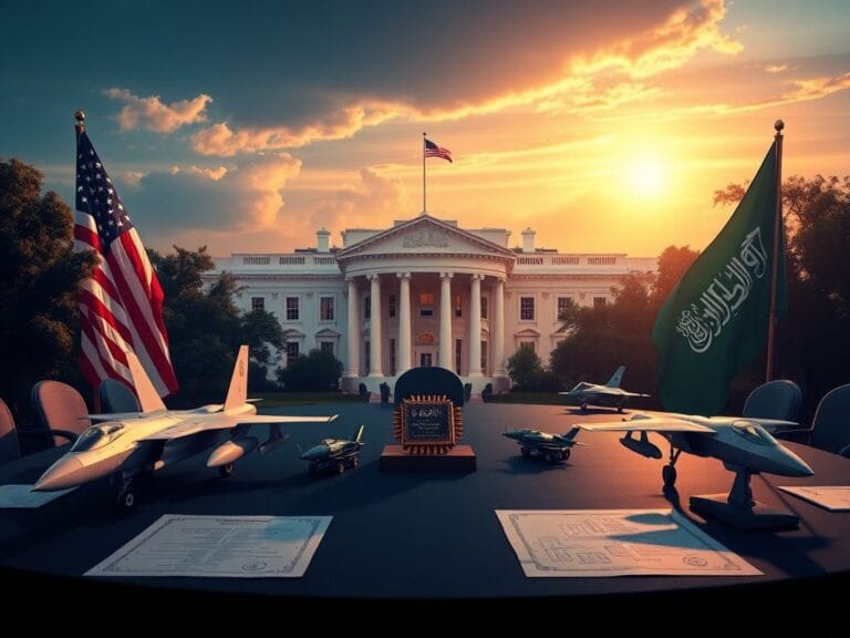 Flick International A powerful depiction of U.S.-Saudi relations with the White House and flags