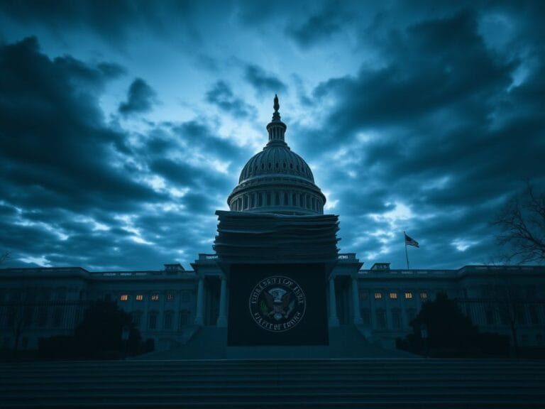 Flick International Exterior of the U.S. Capitol building at dusk with legal documents in the foreground