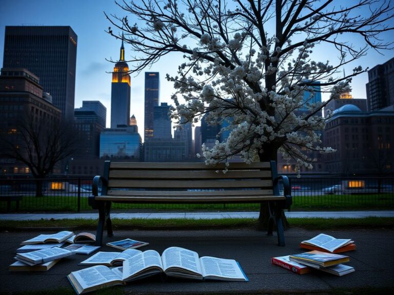Flick International Twilight skyline view of New York City featuring the Empire State Building and One World Trade Center